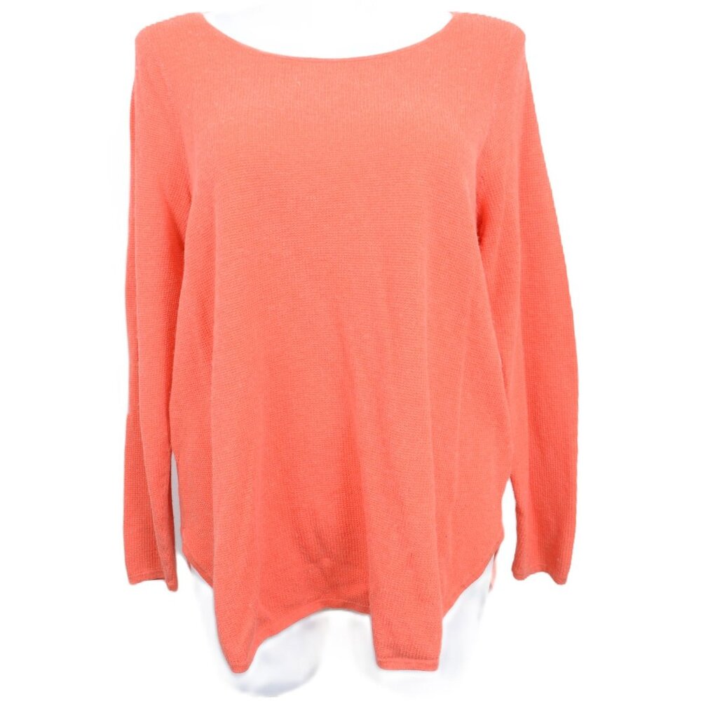 Eileen Fisher PLUS 2X Cashmere Blend Sweater Tunic Scoop Neck Vacation Travel